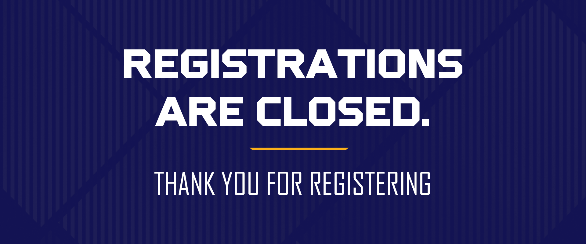 Registration Closed
